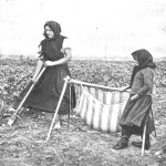 Czech Peasant Woman and Children Farming c1936